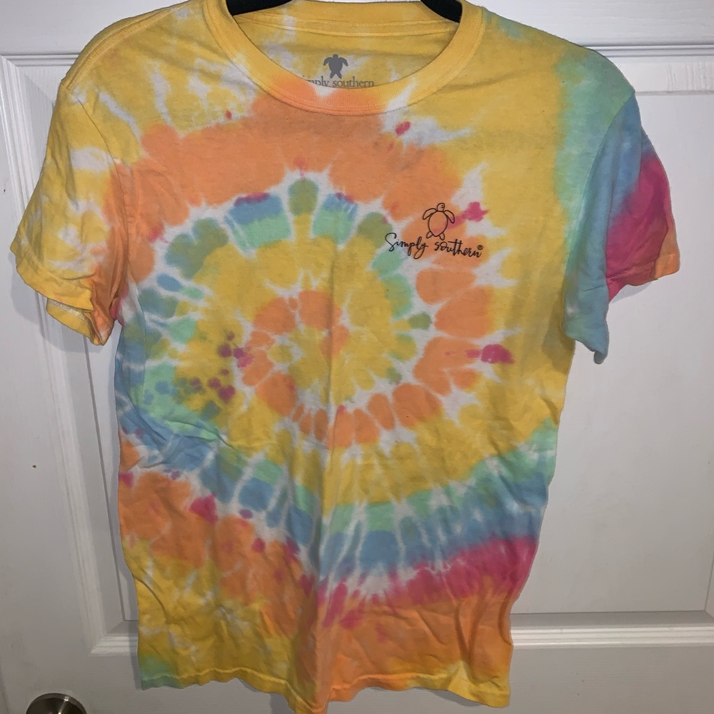 Tie Dye Simply Southern Tee